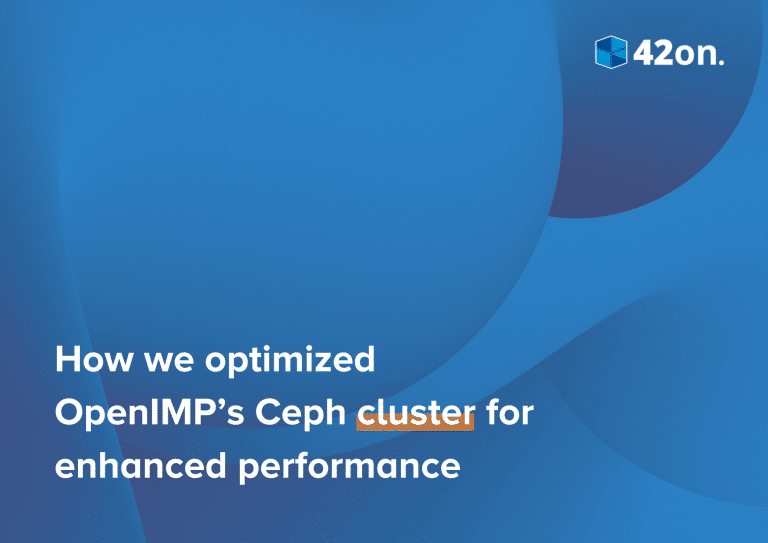 optimizing OpenIMP's Ceph cluster